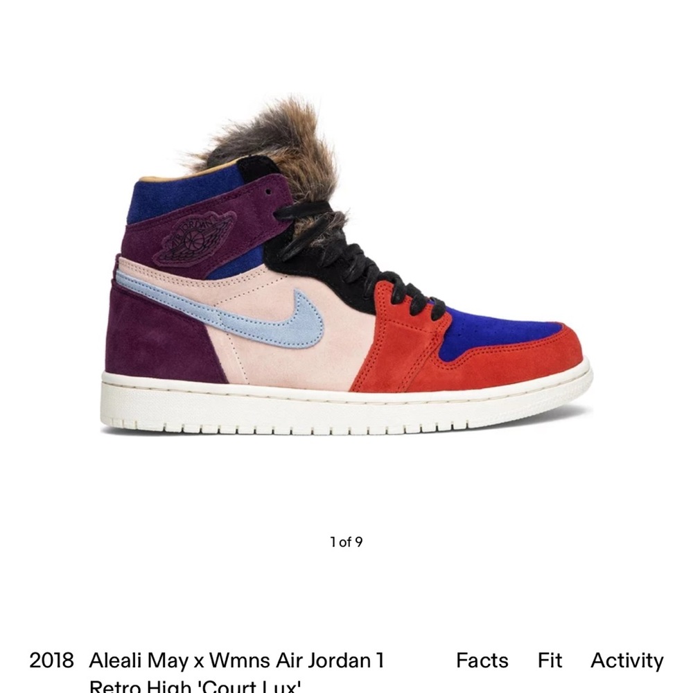 2018 Aleali May × Wmns Air Jordan 1
Retro High 'Court Lux'